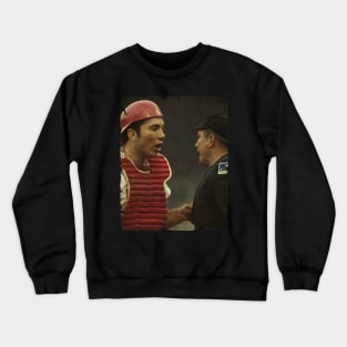 Johnny Bench in Cincinnati Reds Crewneck Sweatshirt